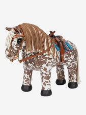 Lemieux Toy Pony Montana Appaloosa Set Western Brown Saddle Bridle Blue Pad