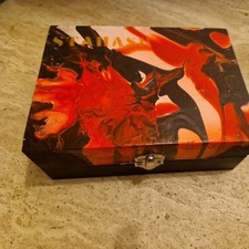 rolling box Acrilic Painted