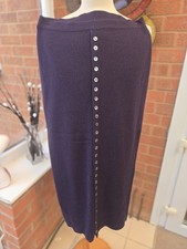 Woman's  Winter Long Knitted Skirt Used Teice Alexon