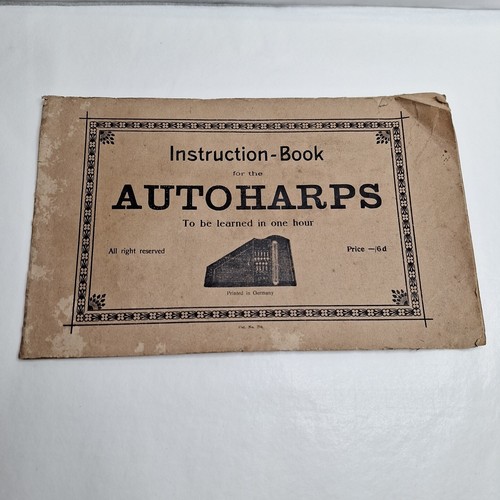 Vintage autoharps instructions - autoharps,
