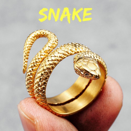 Snake animal ring - snake, 316l