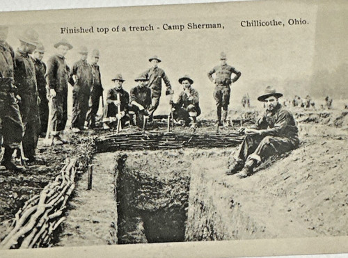 Antique rppc top trench - rppc,