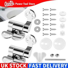 Chrome WC Toilet Seat Hinges