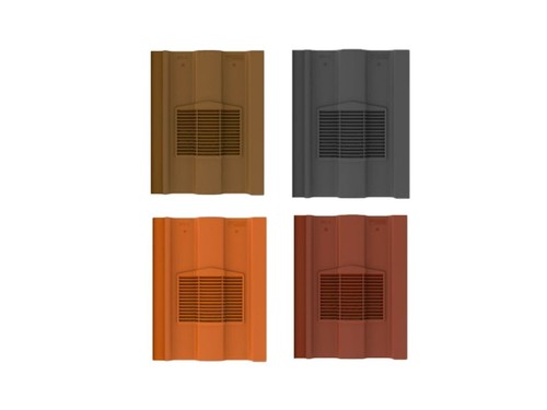 Timloc castellated tile - tile, vent