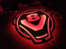 V8 MULTICOLOUR ACRYLIC Scania Vabis Led Mirror Board 24v/ 12v / USB