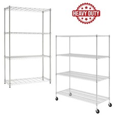 Chrome 4 Tier Wire Shelving