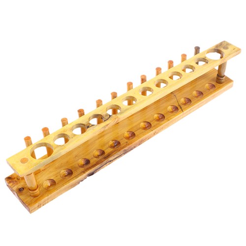 Wooden test tube stand holder - tube,