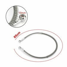 85cm33" Motorcycle Brake Oil Hose Line Banjo Fitting Stainless Steel Swivel End