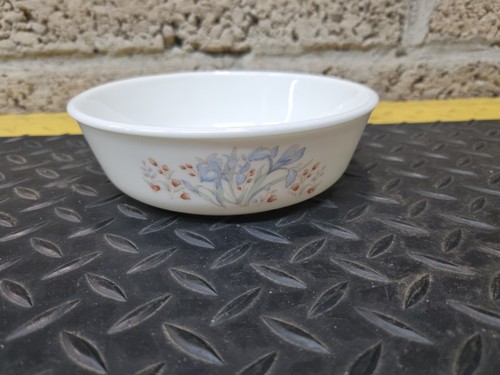 Pyrex blue iris cereal soup - pyrex,