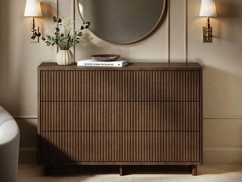 Ribbed chest drawers - ribbed, 6