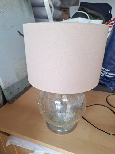 Next crackle glass table lamp - table,