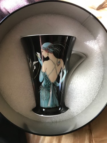 Art deco flapper lady - art, mug