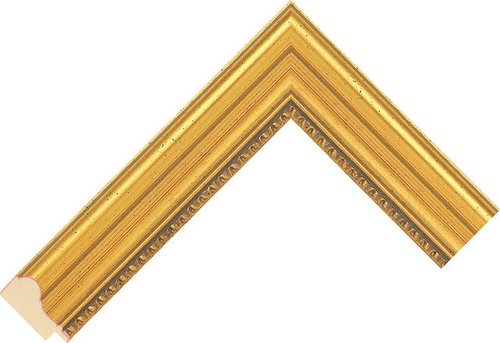 35mm wide gold spoon - spoon, wood
