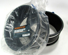 2 x Powertec 70281 6" Dust Control Flex Cuff w/ Key Hose Clamps
