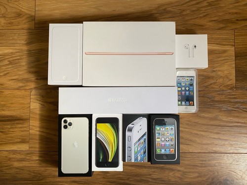 Apple various empty boxes job - empty,