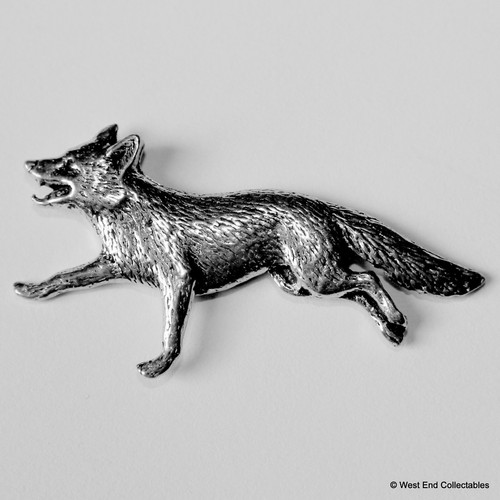 Running fox pewter - pewter, pin