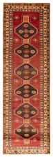 3'7" x 11'11" Vintage Hand-knotted Runner Rug Traditional Oriental Wool Carpet