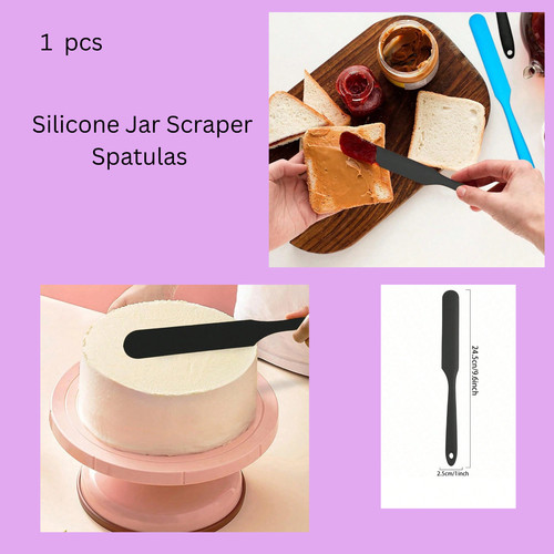 Silicone jar scraper spatulas - silicone,