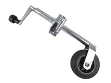 Heavy Duty Jockey Wheel and Clamp 34MM (Lightweight Plastic Rim Trailer Caravan)