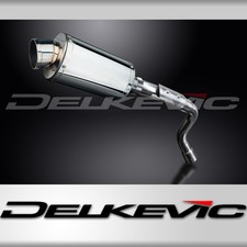 HONDA CB600F HORNET 03-06 HI LEV 225mm OVAL STAINLESS SILENCER EXHAUST KIT