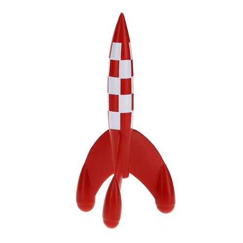 Tintin the moon - moon, rocket