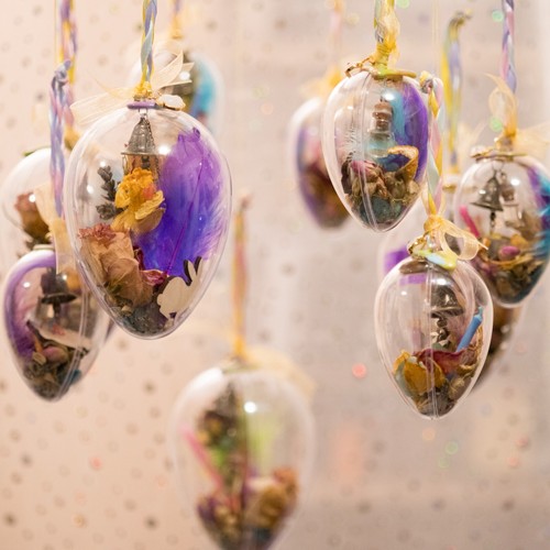 Egg shaped witches ball - witches,