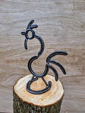Metal Art Horseshoe Rooster