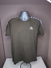 Vintage Kappa T-Shirt Olive Green Men’s Size M – Very Good Condition