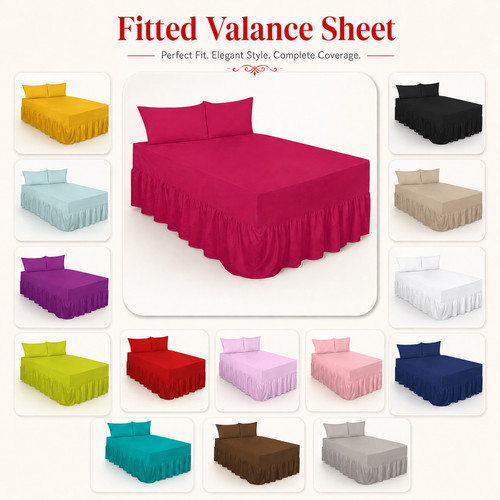 Fitted valance sheet plain - fitted,