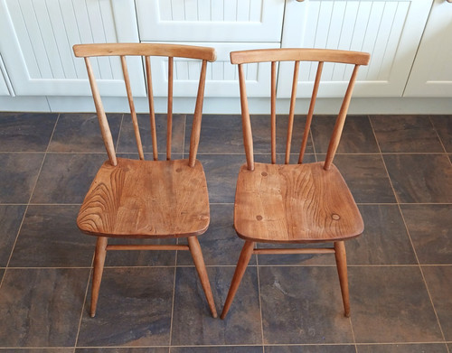 Pair vintage ercol all - vintage,