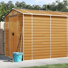 Garden Shed Outdoor Storage Shed Patio Yard Tool Shed Galvanised Steel vidaXL