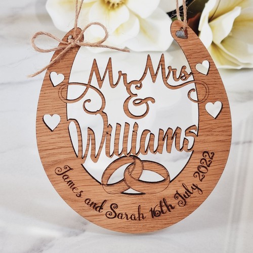 Wedding horseshoe personalised - horseshoe,