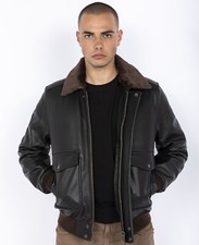 Schott NYC Small Brown Cowhide
