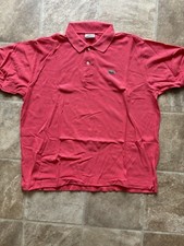 Lacoste Pique Polo shirt mens Short Sleeve top size 6 XL coral red
