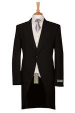 Black Herringbone Tailcoat