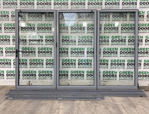 Aluminium grey bifolding - bifolding, doors