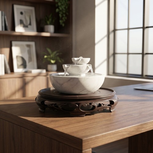Tabletop water fountain - , riser