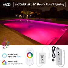 IP68 Submersible Waterproof 1~30M 60LEDs/M 24V WiFi RGB LED Light Swimming Pool