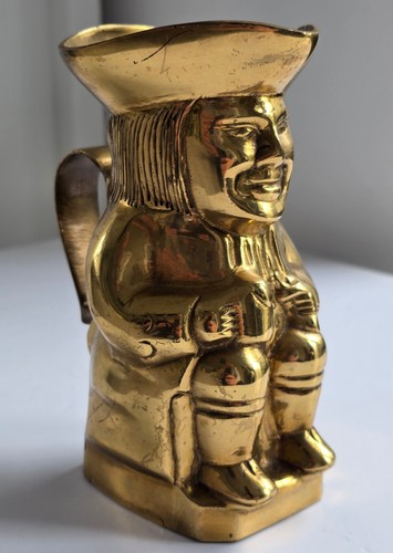 Vintage solid brass toby - vintage,