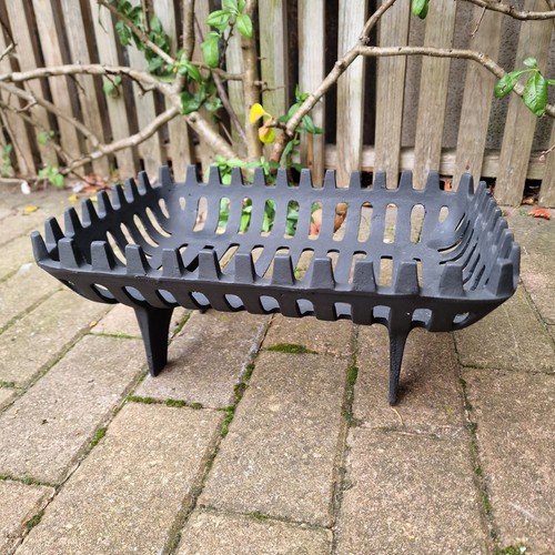 Log basket fire grate cast - basket,