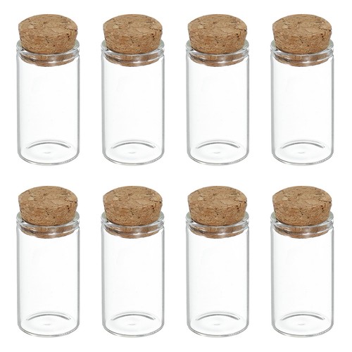 8pcs mini glass bottles - mini, with