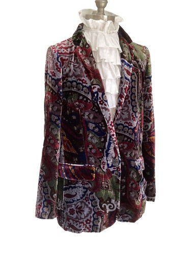 Zara paisley mulberry - paisley, silk