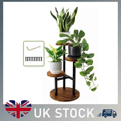 Tier metal wooden plant - 3, &
