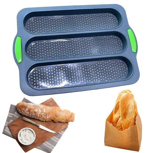 3slot non stick baguette - 3slot, non-stick