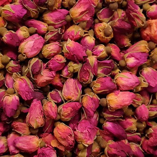 Scented pink rose buds dried - pink,