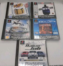 Playstation PS1 Bundle Tested Driver The Italian Job Carmageddon Bomberman Bmx