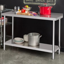 2FT-6FT Commercial Kitchen Food Prep Work Table Stainless Steel Catering Bench