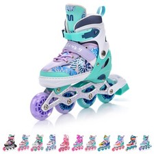 Inline Roller 4IN1 Skates  Children's Kids Skate Roller Blades Size 9-1 LED XS-L
