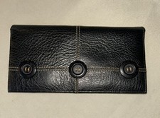 MATT & NAT brown faux leather bifold wallet 3.5”x 7.5”
