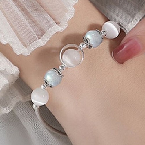 925 sterling silver - silver, moonstone